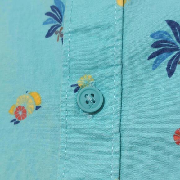 HURLEY STRETCH FIT TROPICAL BUTTON DOWN SHORT SLEEVE HAWAIIAN SHIRT MENS XXL - Picture 3 of 8